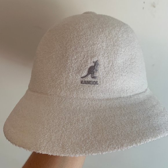 White Terry Cloth Bermuda Bucket Hat 